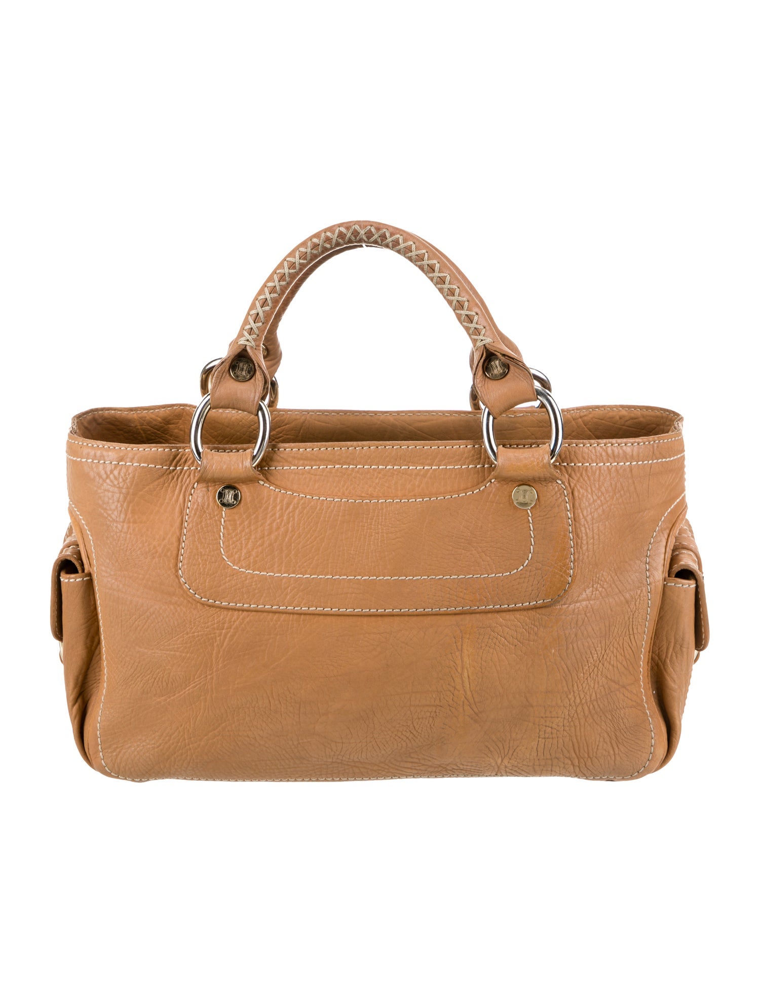 Celine Leather Top Handle Bag